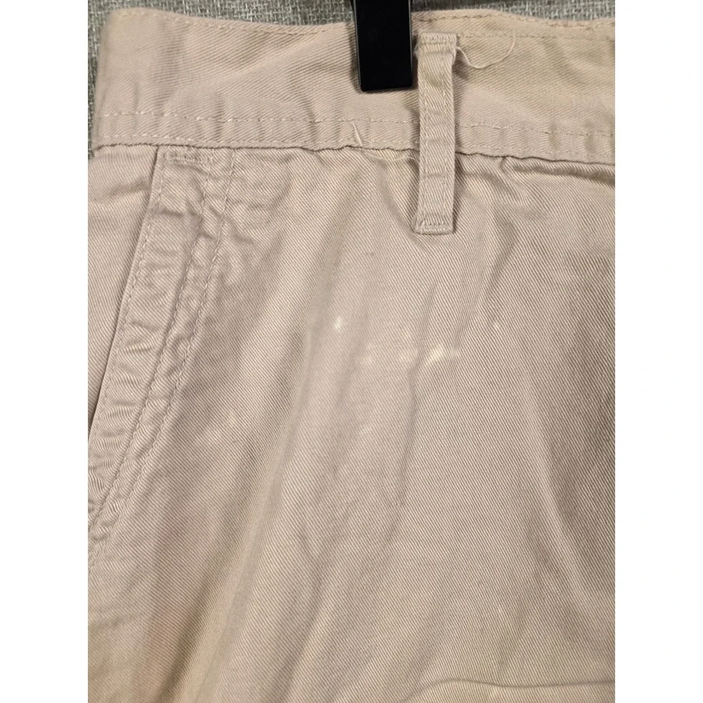 Bugle Boy Mens Khaki Cargo Shorts Tan Cotton Twill Multi Pocket Size 36 Utility